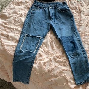 High waisted jeans from Romwe